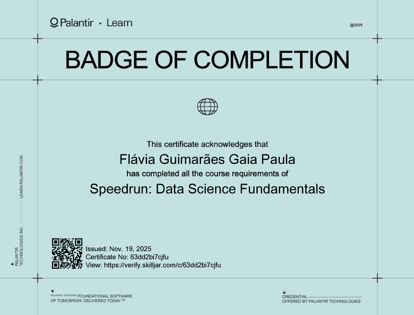 Badge Palantir Foundry