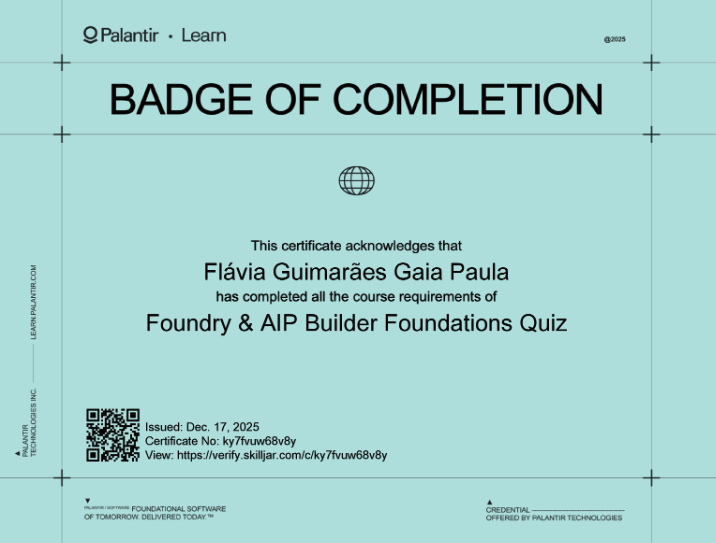 Badge Palantir Foundry